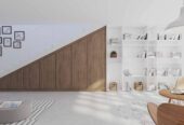 loft-angled-fitted-wardrobe-bokshelf-wood-grain
