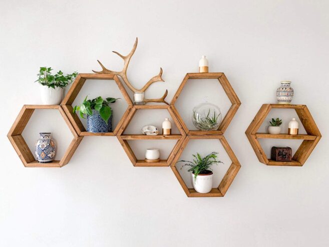 Honeycomb-Wall-Shelves