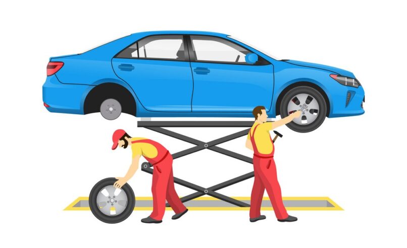 car-repair-process-colorful-vector-21562306